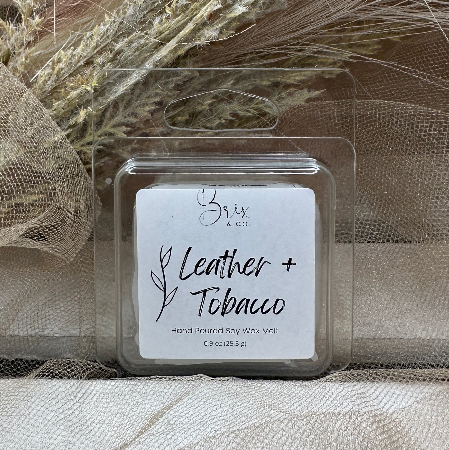 Leather + Tobacco Soy Wax Melt