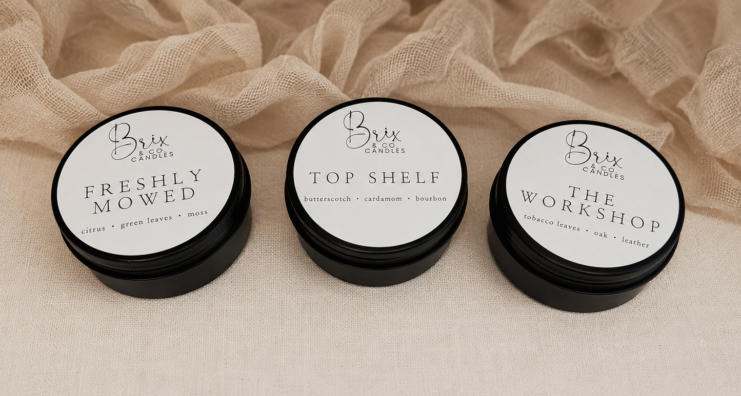 Father's Day Mini Candle Gift Set