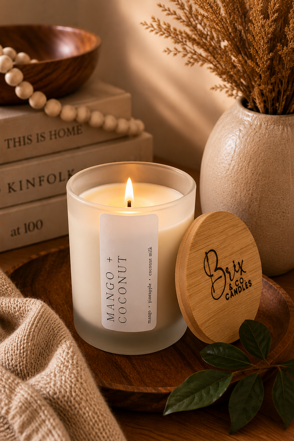 Mango + Coconut Soy Candle