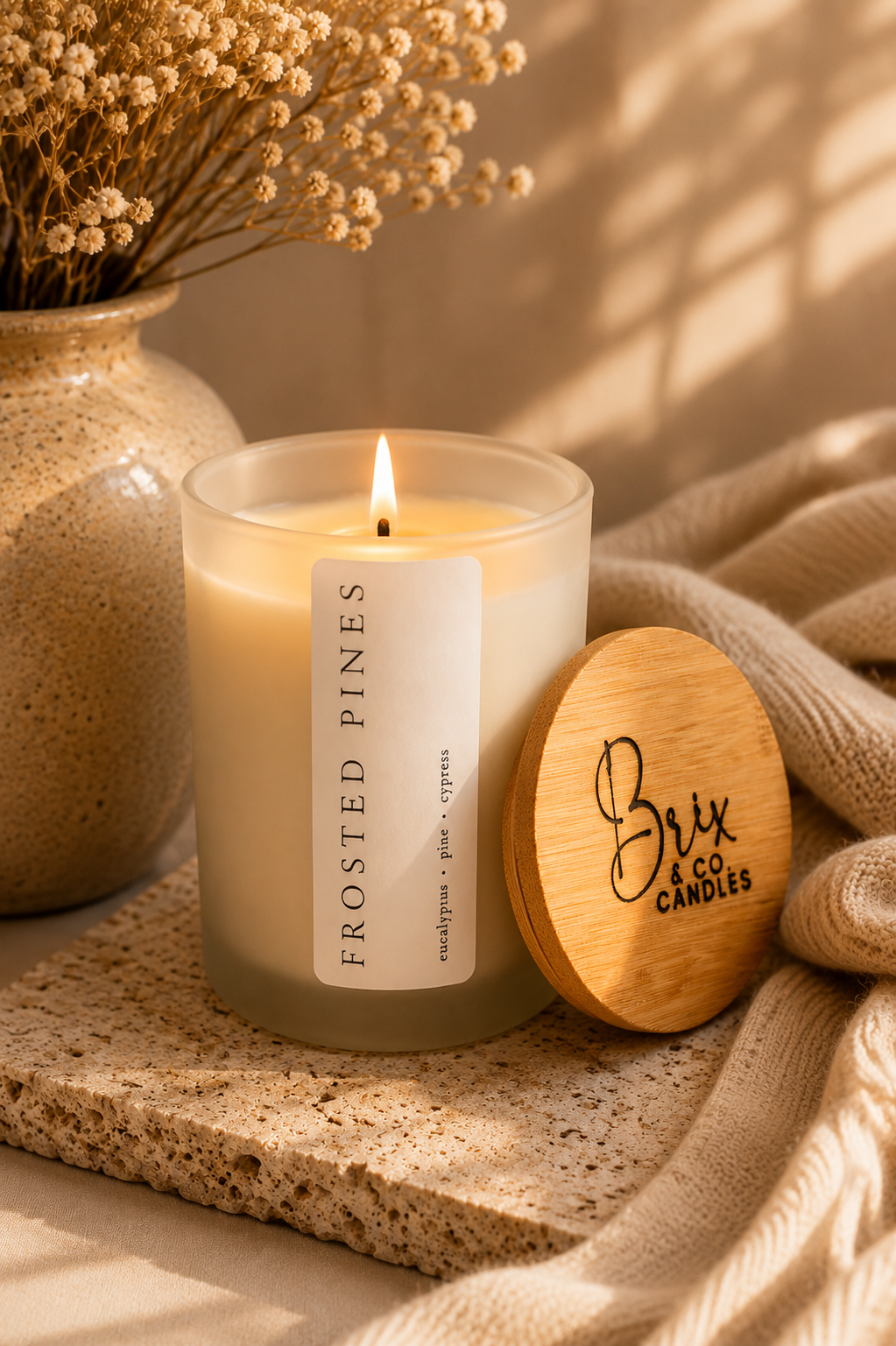 Frosted Pines Soy Candle