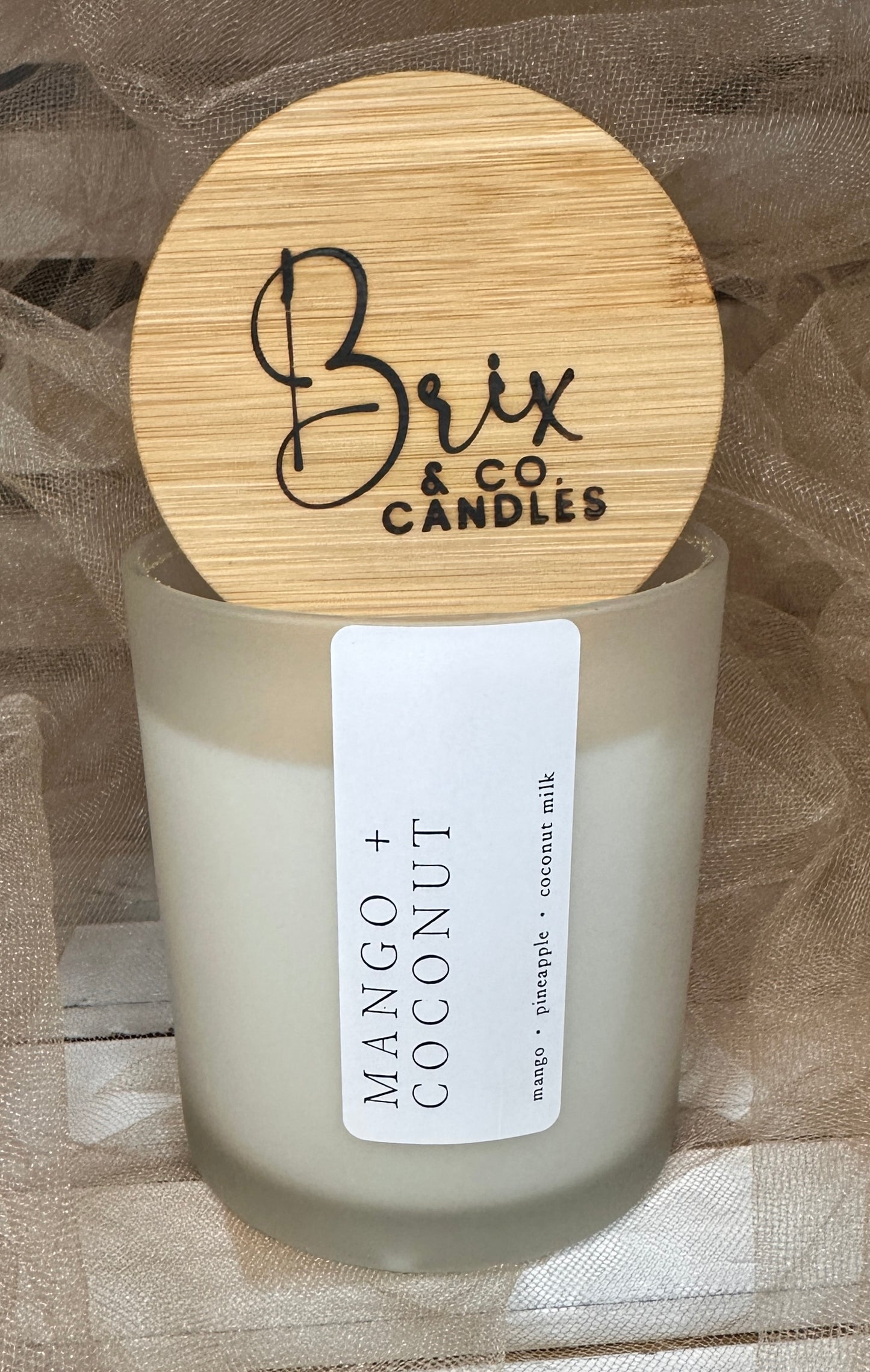 Mango + Coconut Soy Candle
