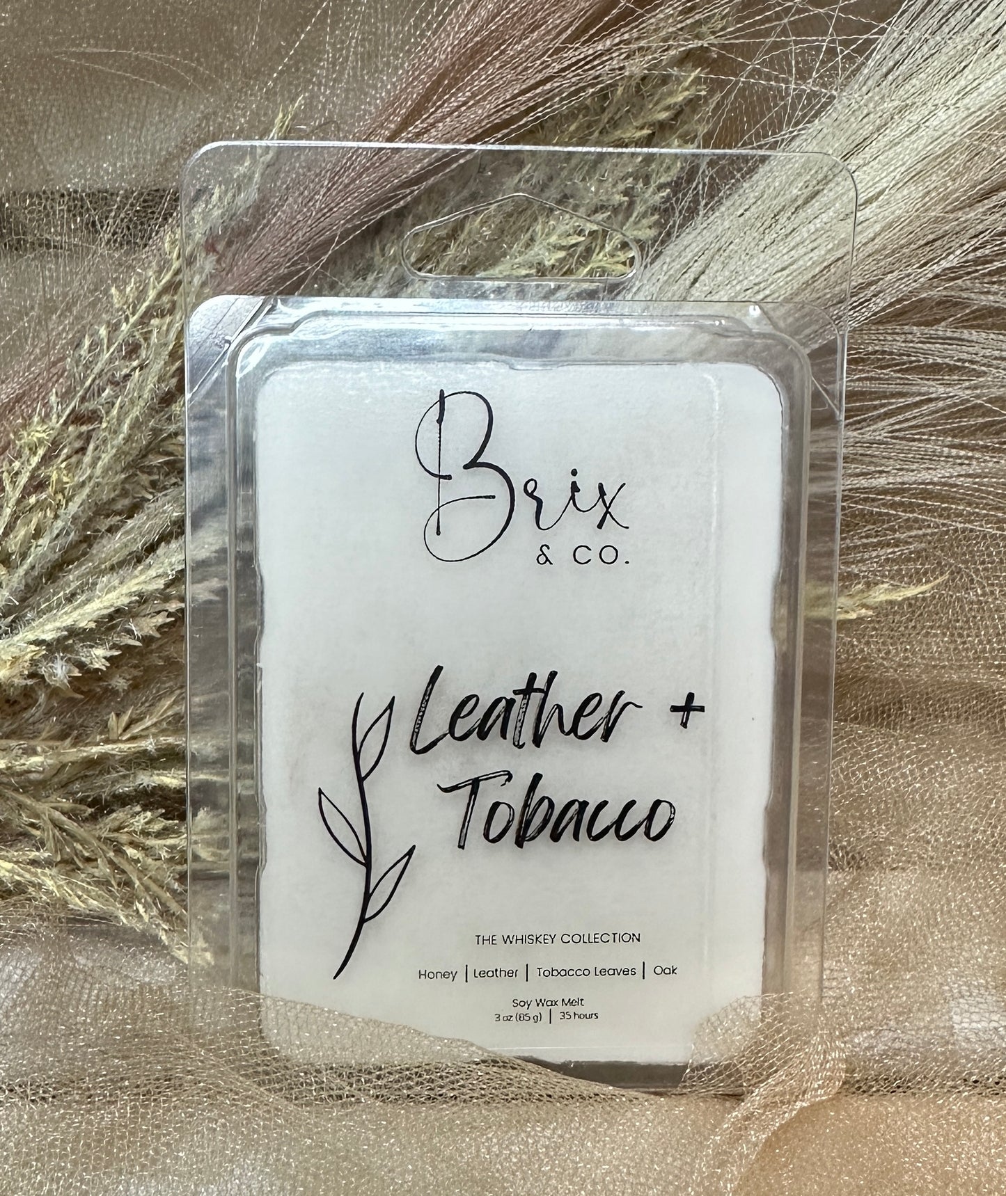 Leather + Tobacco Soy Wax Melt