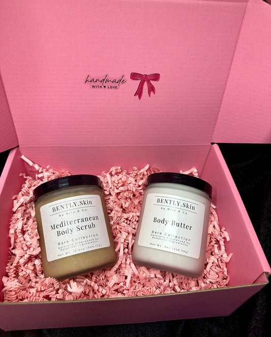 BENTLY. Body Butter + Bare Body Scrub Gift Box Set
